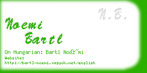 noemi bartl business card